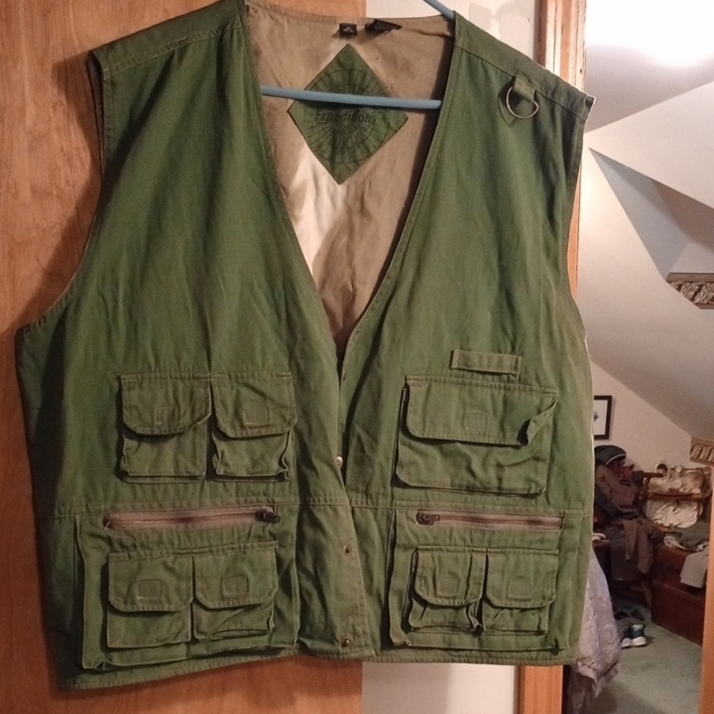 Outdoor Green Hunting Vest (XL)